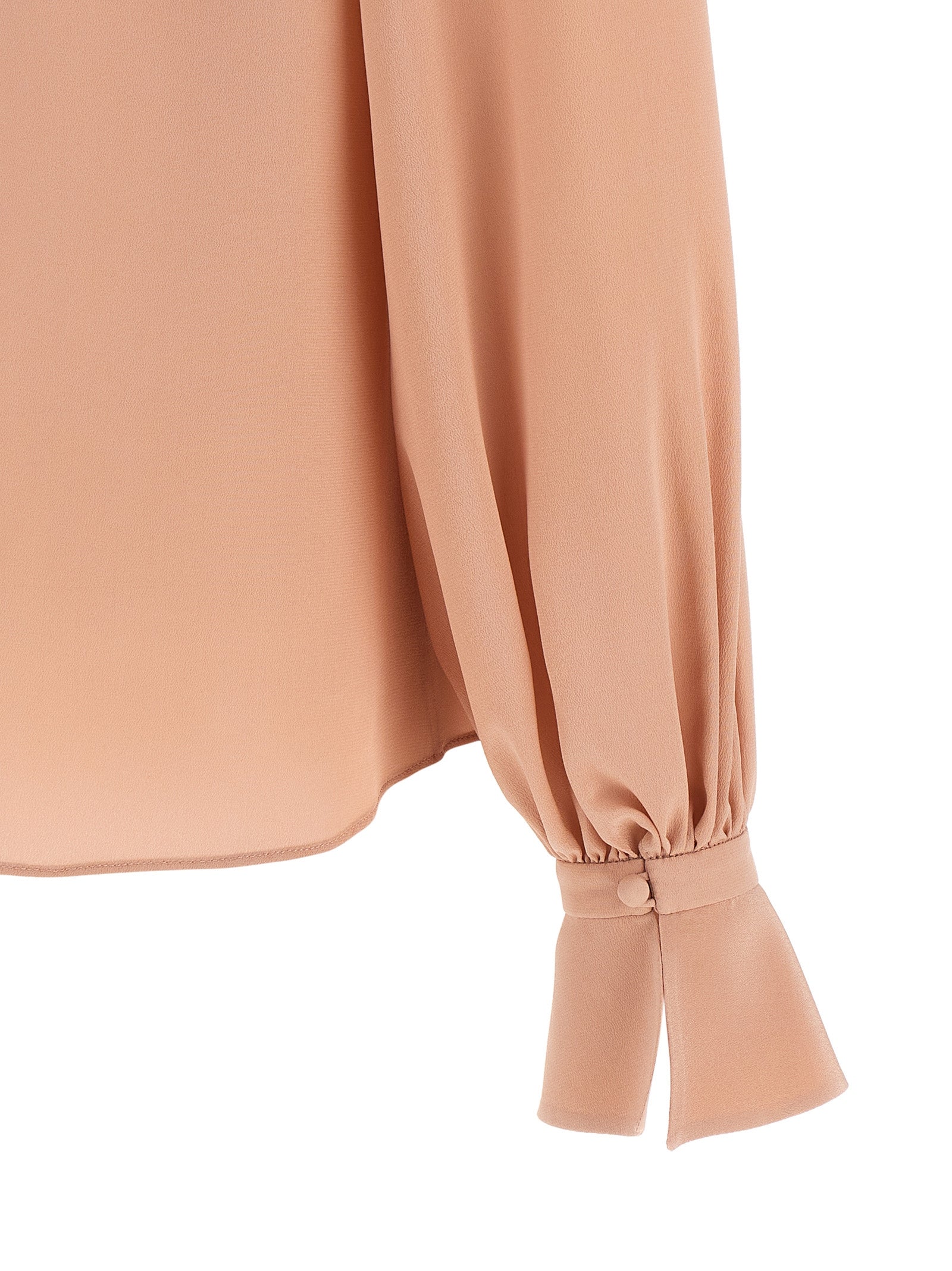 Valentino Garavani Crêpe Top Pink Silk Tops