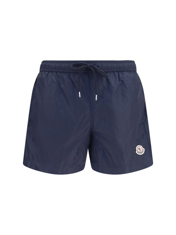 Moncler 100% Polyamide swim shorts in navy