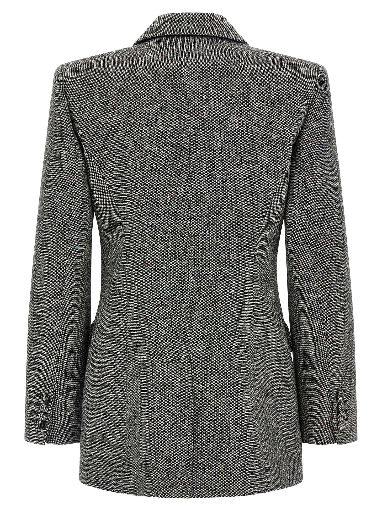 Valentino Garavani double-breasted blazer Gray Virgin Wool Blazer, Suits