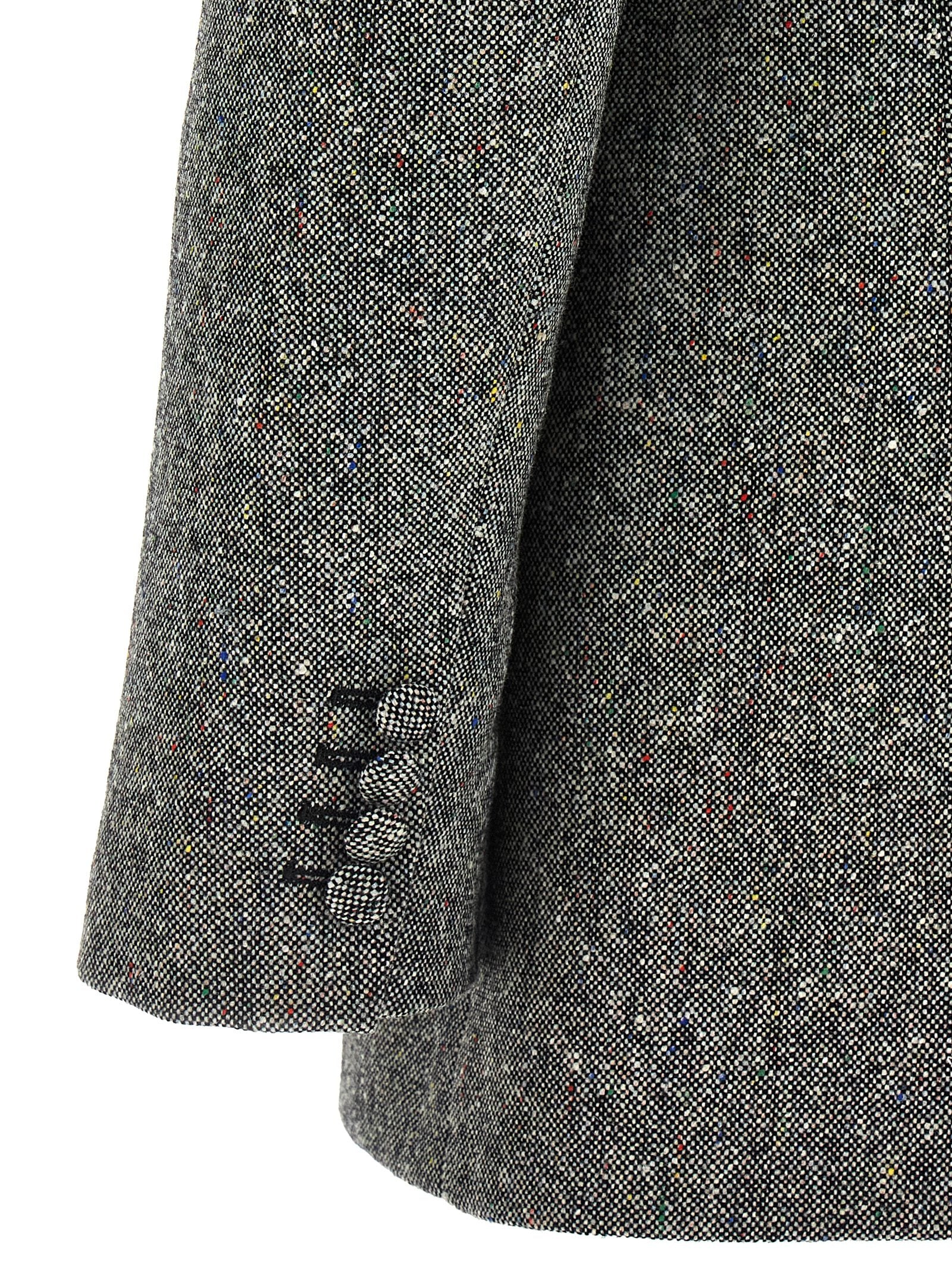 Valentino Garavani double-breasted blazer Gray Virgin Wool Blazer, Suits