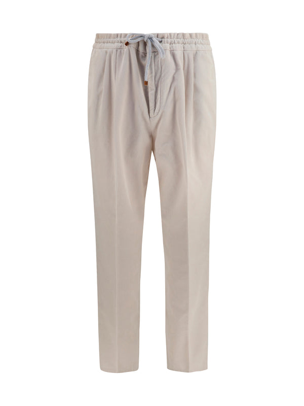 Brunello Cucinelli 100% Cotton trousers in beige
