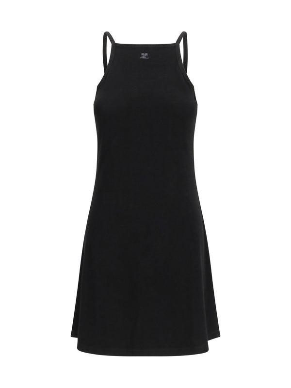 CourrèGes 84% Viscose; 16% Polyamide dress in black