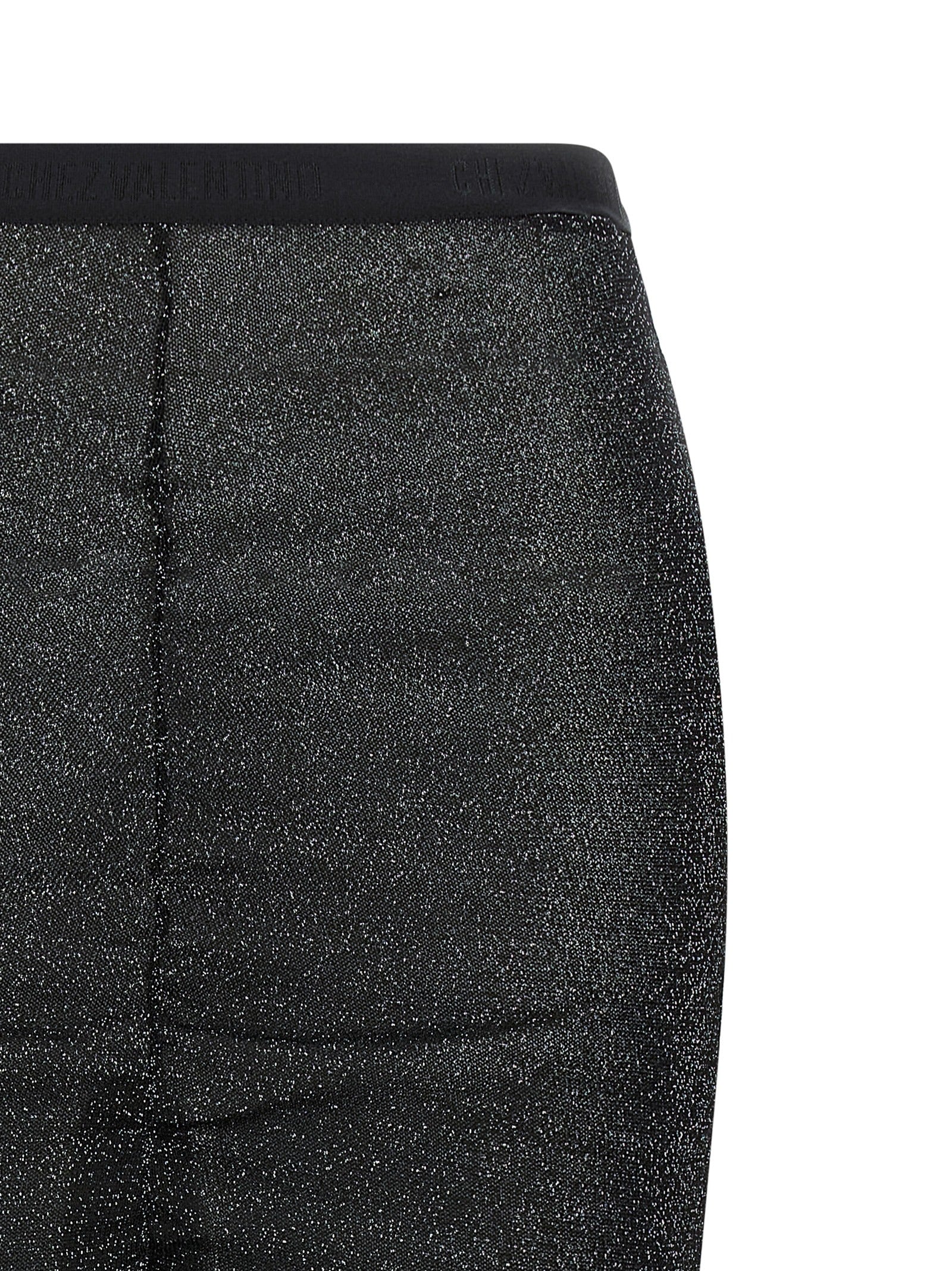 Lurex knit skirt Black Viscose Metallised Fiber
