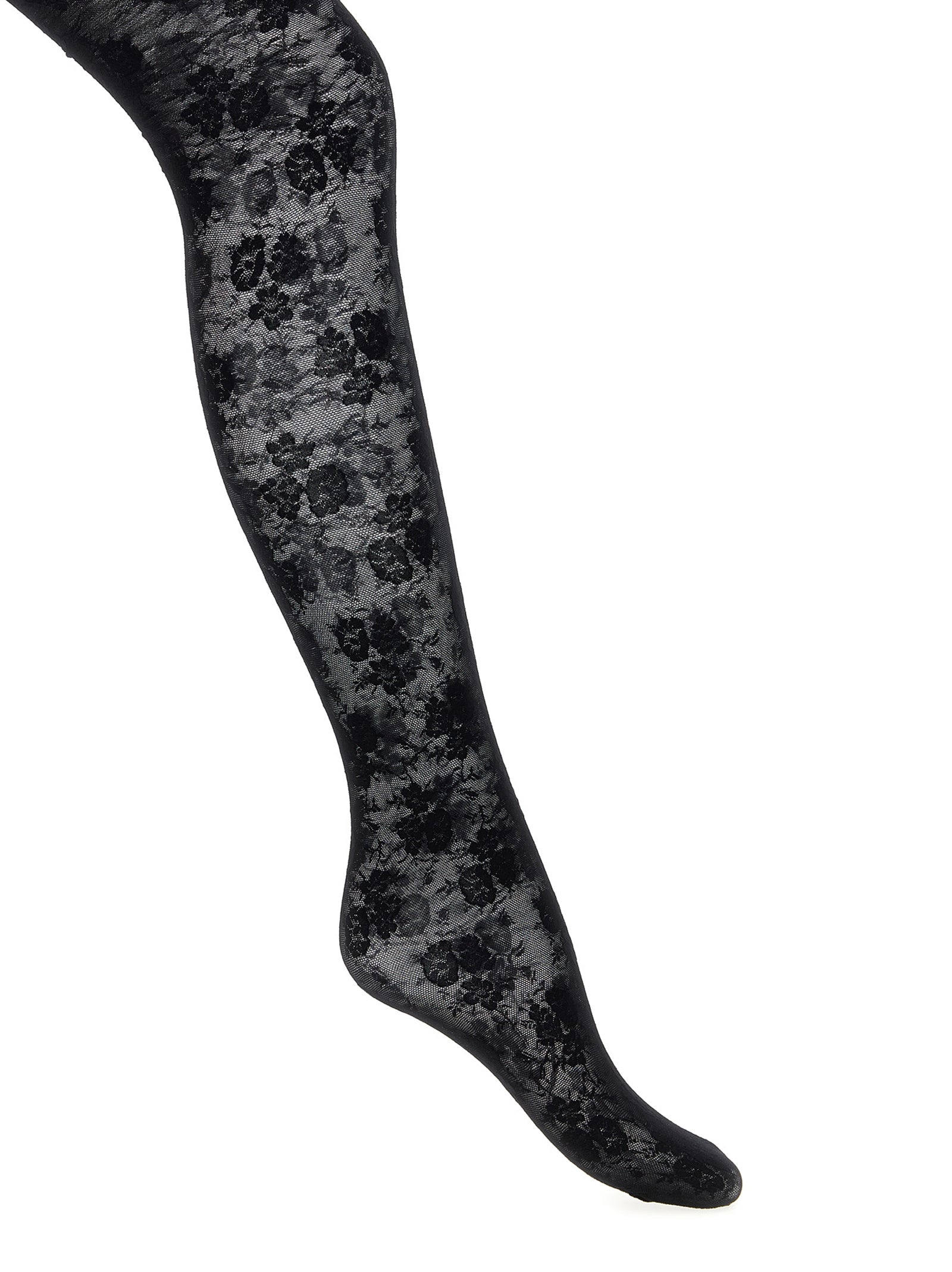 Valentino Garavani Chez lace tights Black Polyamide Socks