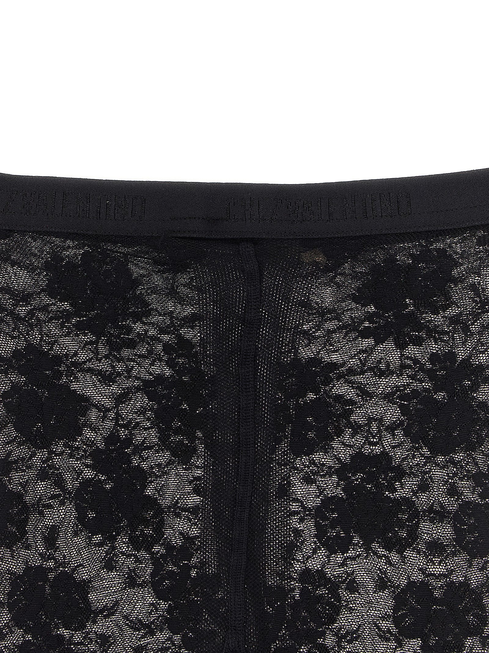 Valentino Garavani Chez lace tights Black Polyamide Socks
