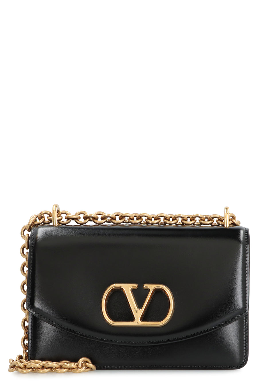 Crossbody Bag Vain Black Leather Calf Shoulder