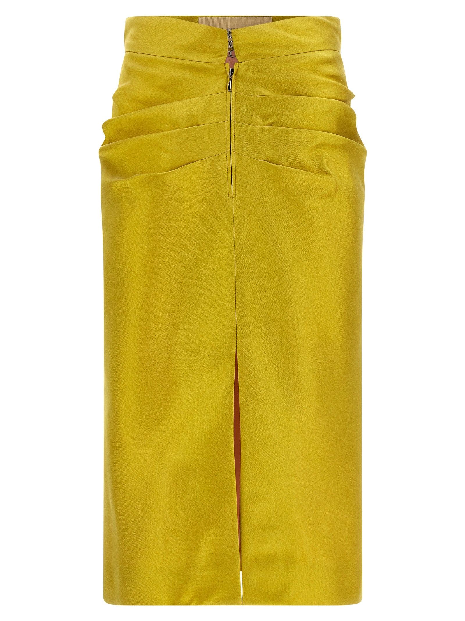 Valentino Garavani Shantung silk skirt Green