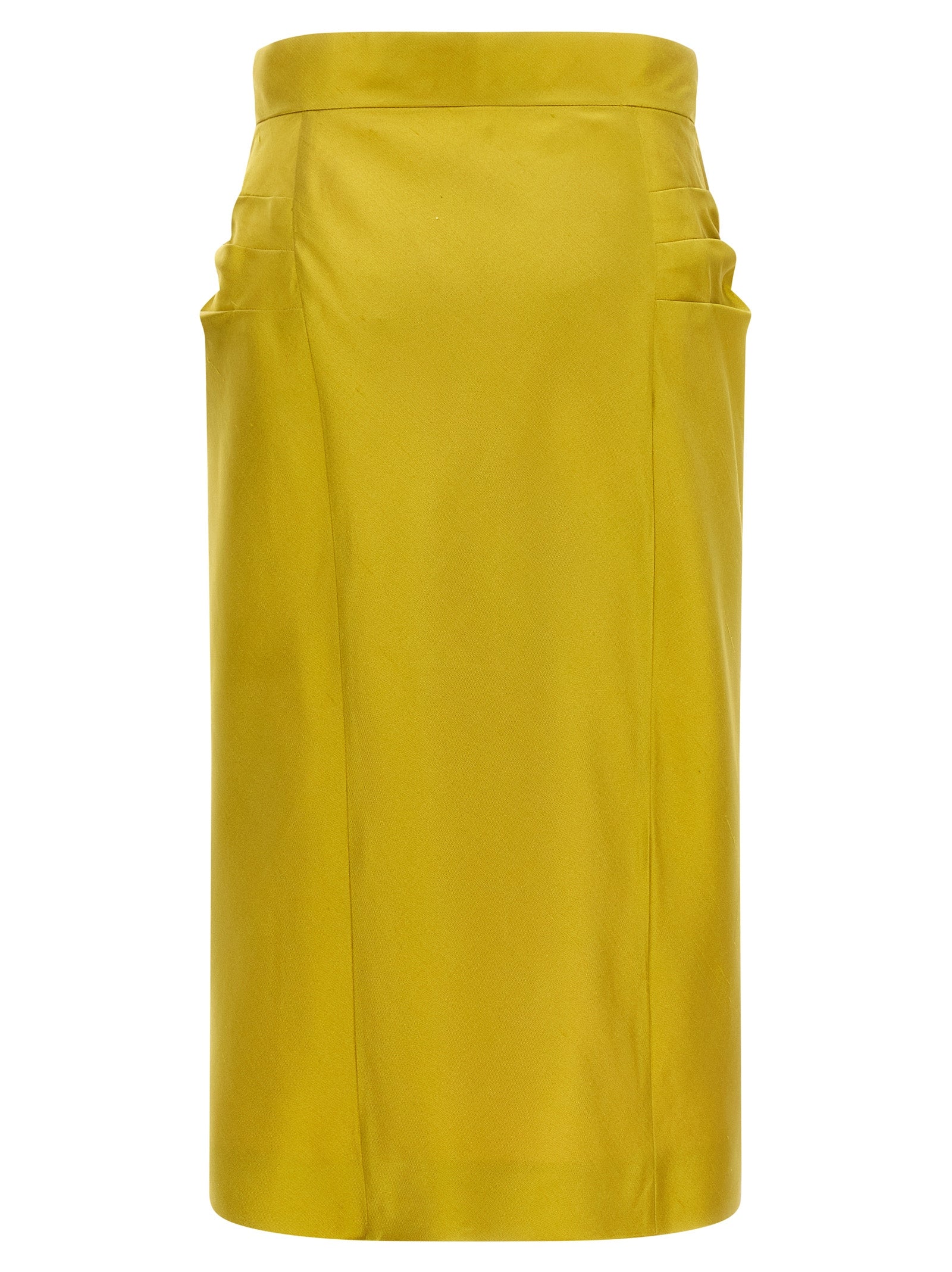 Valentino Garavani Shantung silk skirt Green