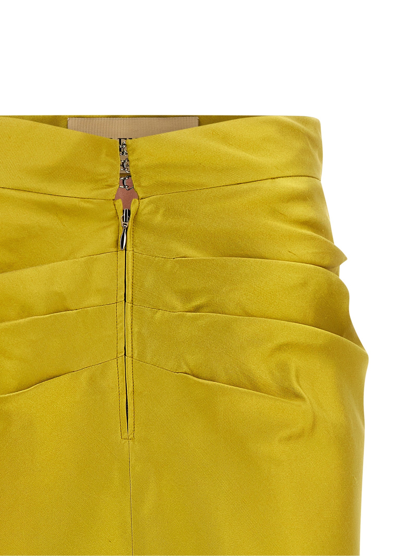Valentino Garavani Shantung silk skirt Green