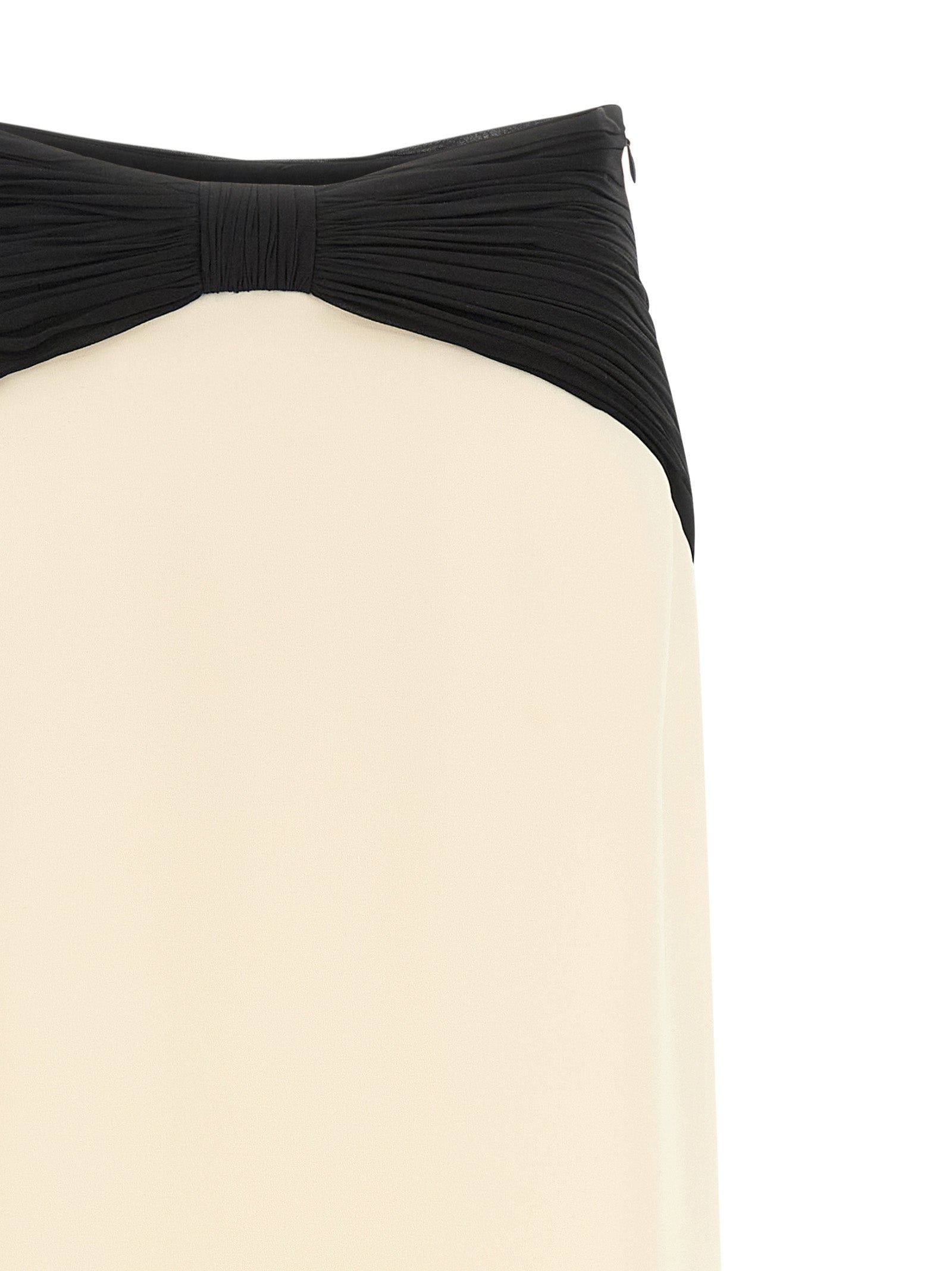 Valentino Garavani Cady Couture skirt White/black Silk