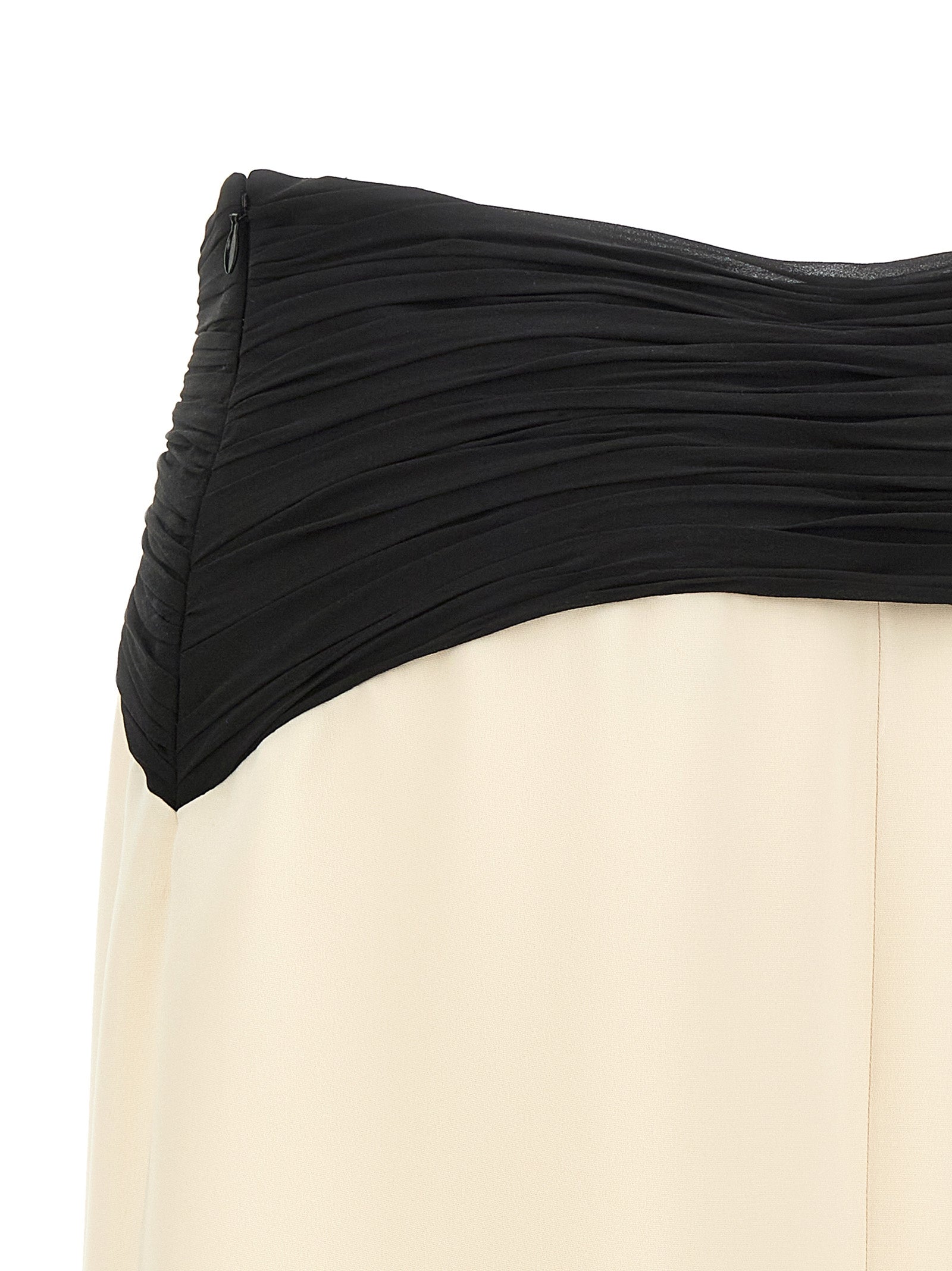 Valentino Garavani Cady Couture skirt White/black Silk