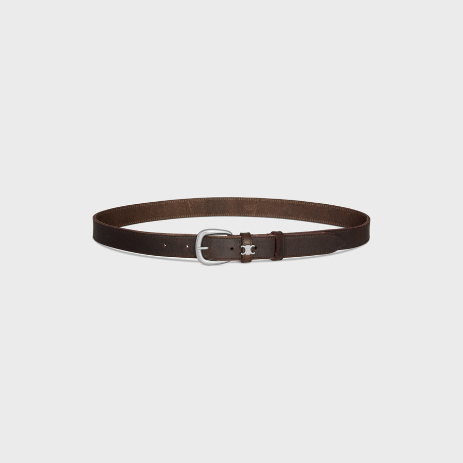 Celine Vintage calfskin belt in brown
