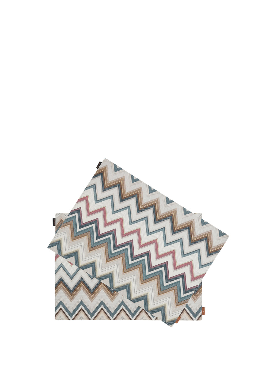 Happy Placemats Zigzag Pattern Pvc; Polyester; Porcelain Extras