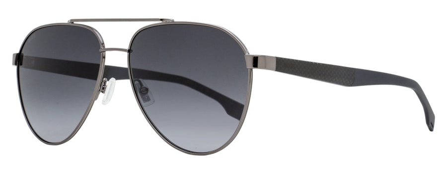 Hugo Boss B1485S Stainless Steel/Carbon Fiber/Rubber sunglasses in gray