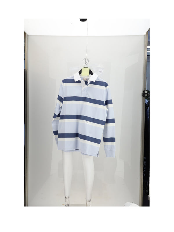 Polo Shirt Rugby Blue Polyester