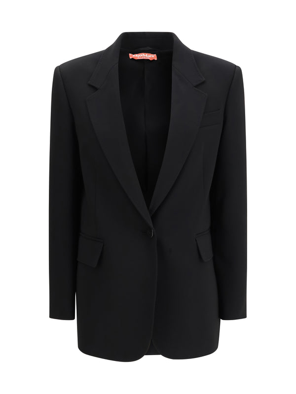 Max Mara Studio 71% Triacetate; 29% Polyester blazer in black