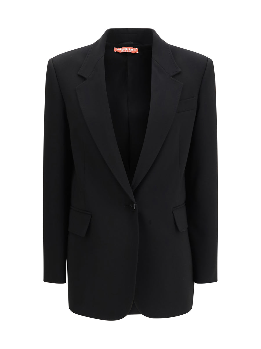 Max Mara Studio 71% Triacetate; 29% Polyester blazer in black