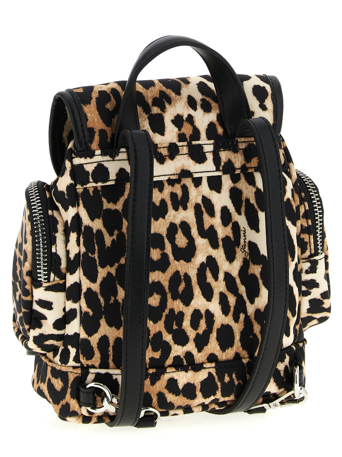 Animalier Bucky backpack Brown Recycled Polyamide Backpacks