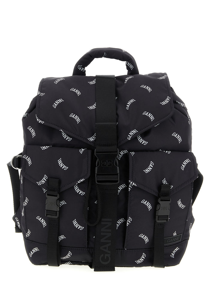 Re-Tech backpack Black Polyester Backpacks