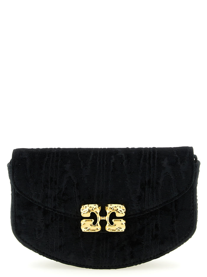 Lulu Wallet On Chain Black Polyester Elastane Wallets, Card Holders