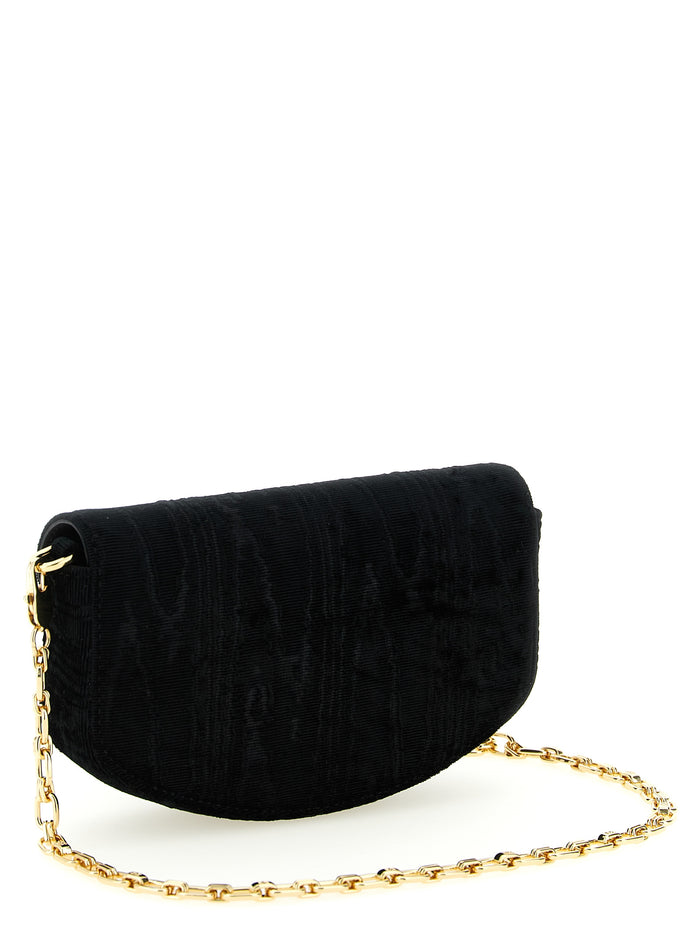 Lulu Wallet On Chain Black Polyester Elastane Wallets, Card Holders