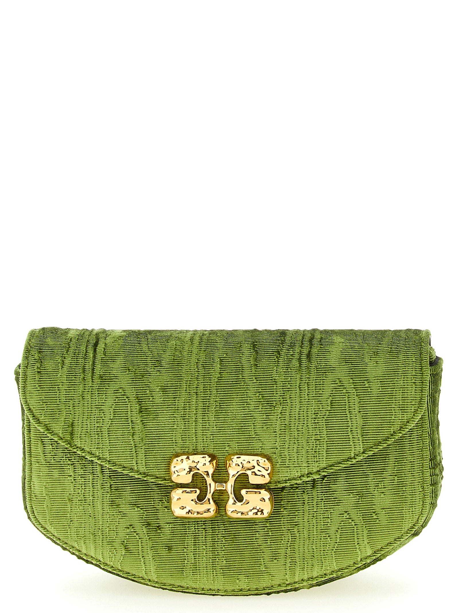 Lulu Wallet On Chain Green Polyester Elastane Wallets, Card Holders