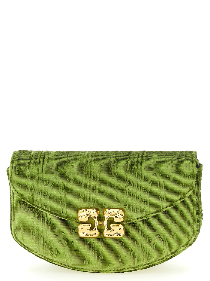 Lulu Wallet On Chain Green Polyester Elastane Wallets, Card Holders