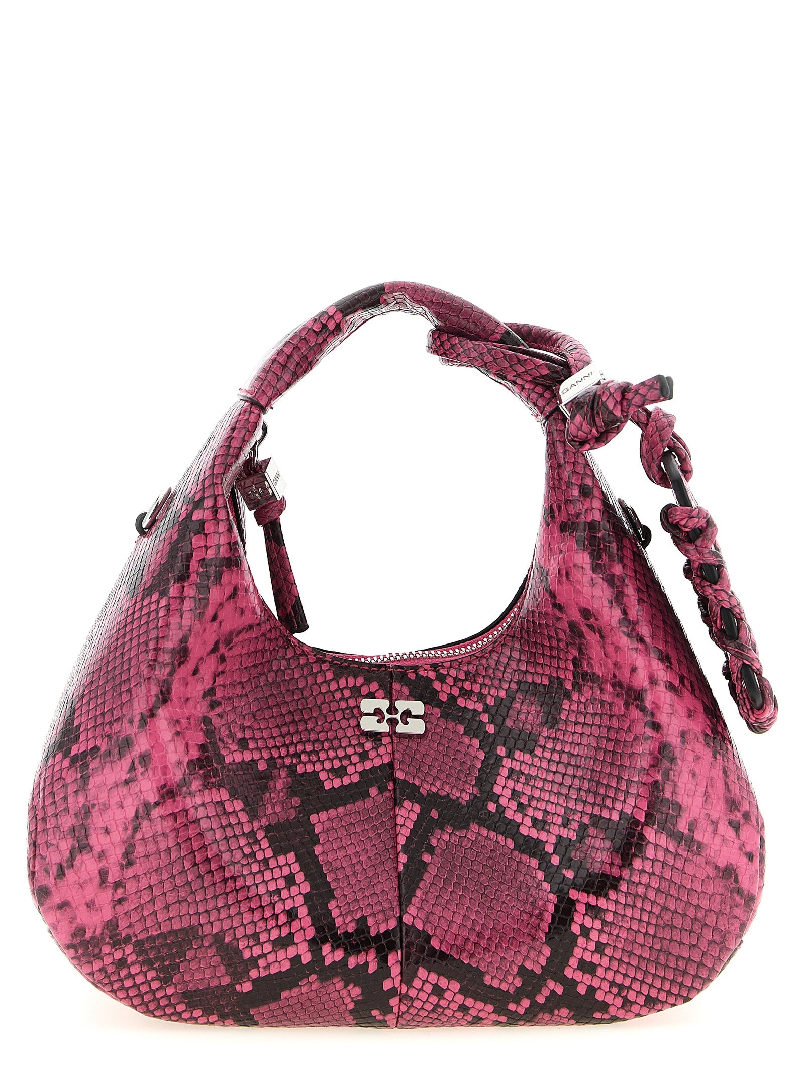 Mini Hobo handbag Fuchsia Hand Bags