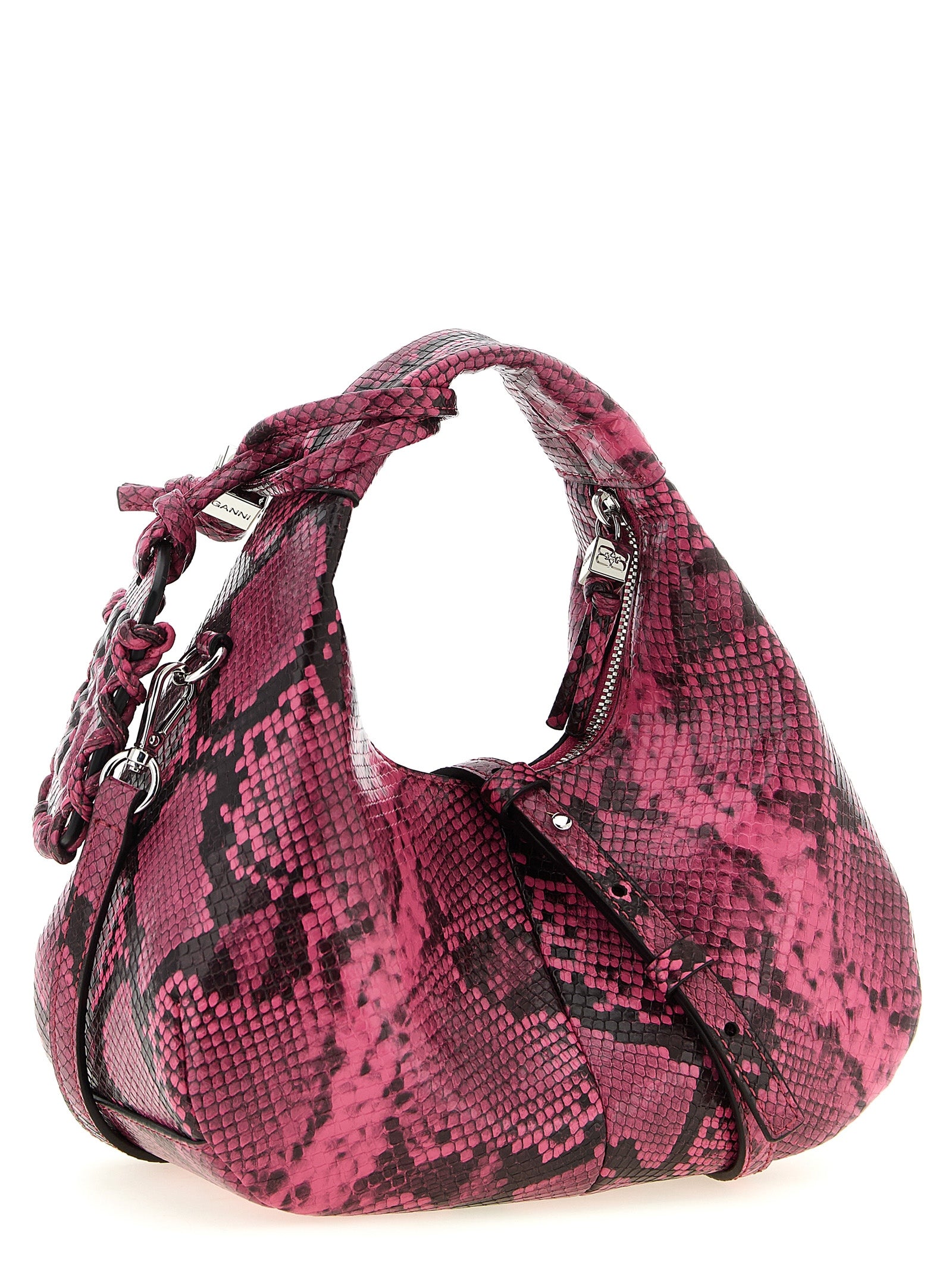 Mini Hobo handbag Fuchsia Hand Bags