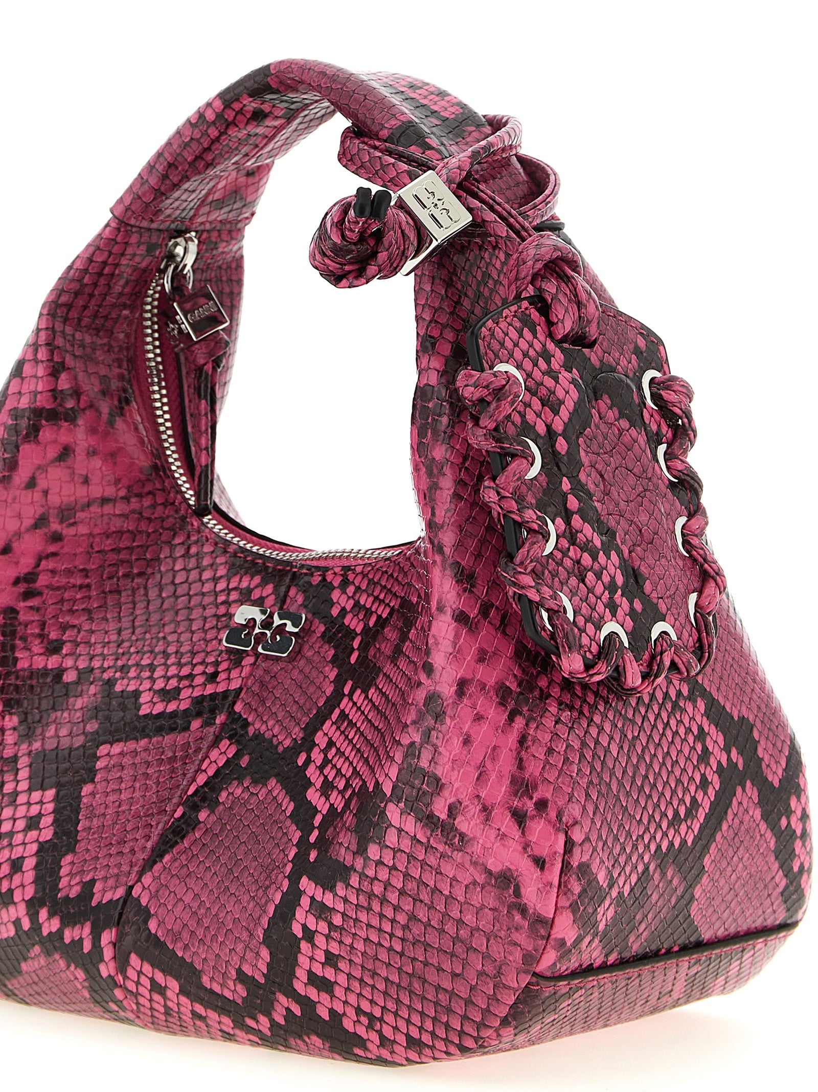 Mini Hobo handbag Fuchsia Hand Bags