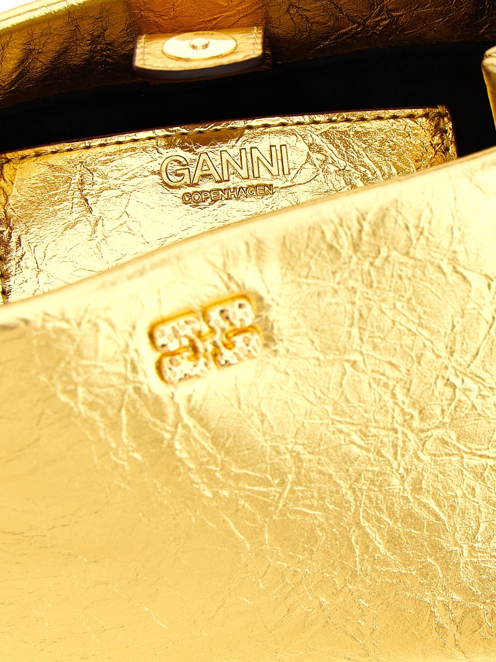 Bou mini handbag Gold Polyurethane Hand Bags