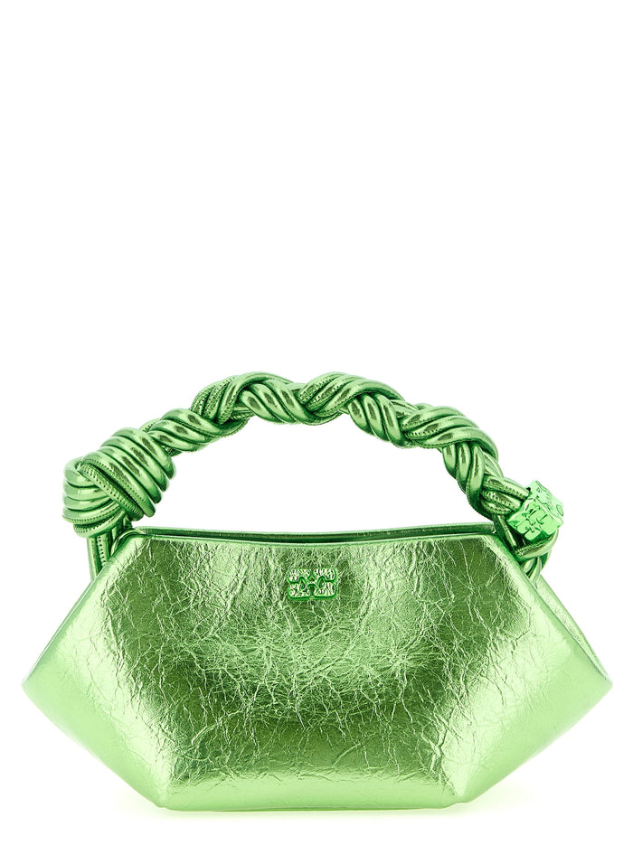 Bou mini handbag Green Polyurethane Hand Bags
