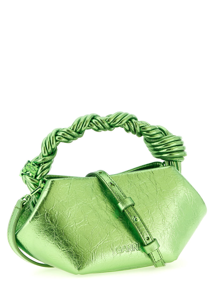 Bou mini handbag Green Polyurethane Hand Bags