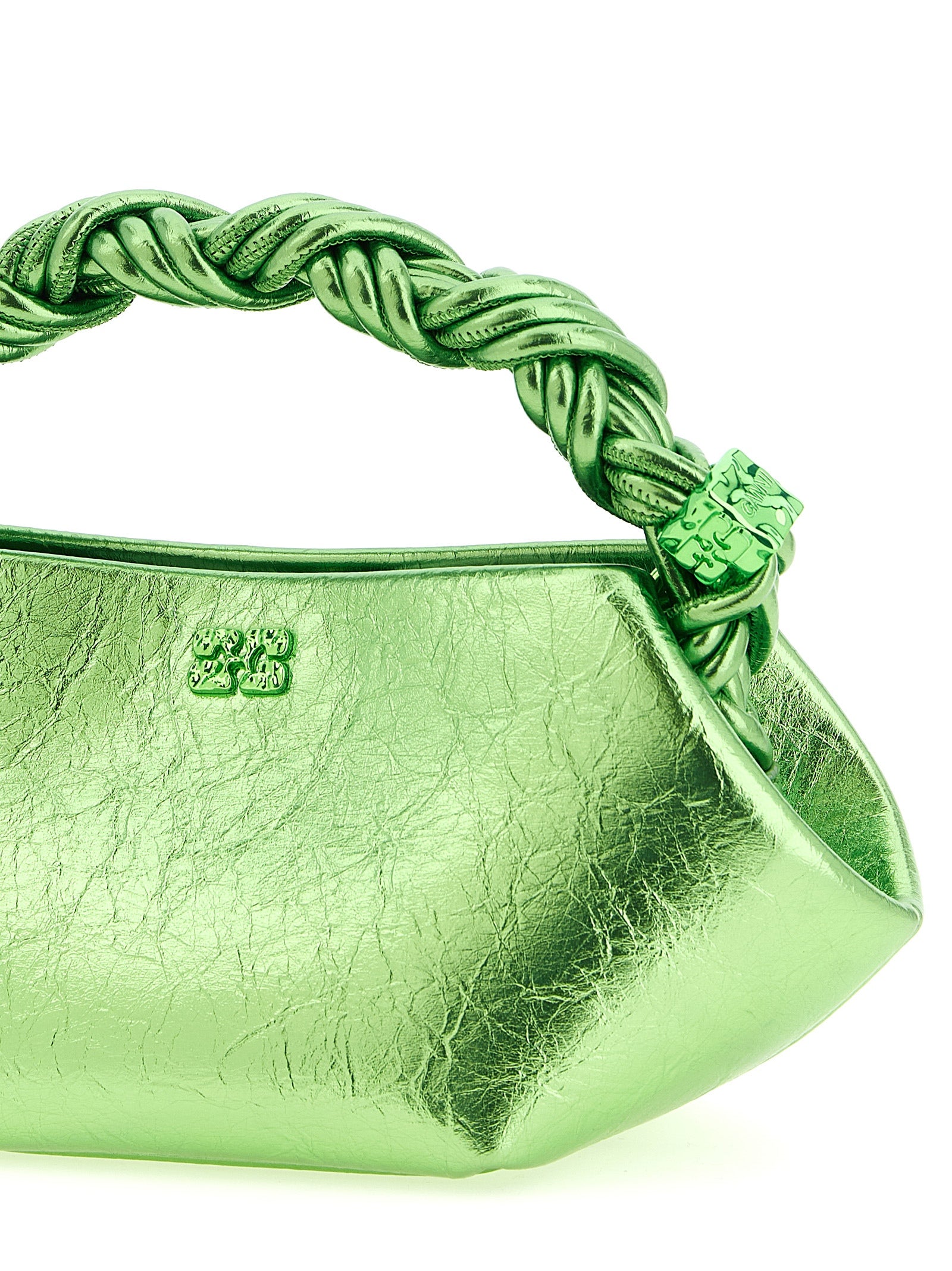 Bou mini handbag Green Polyurethane Hand Bags