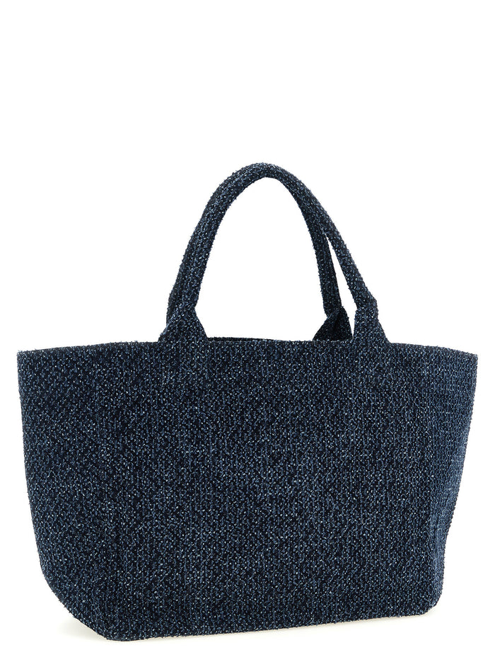 Medium Bear shopping bag Blue Organic Cotton Tote