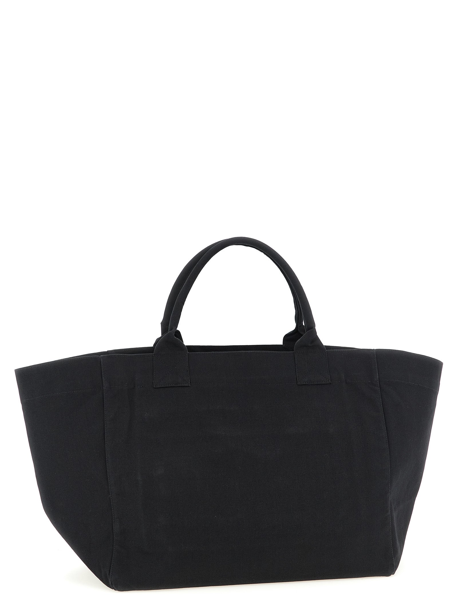Black XXL Cherry Tote shopping bag Recycled Cotton