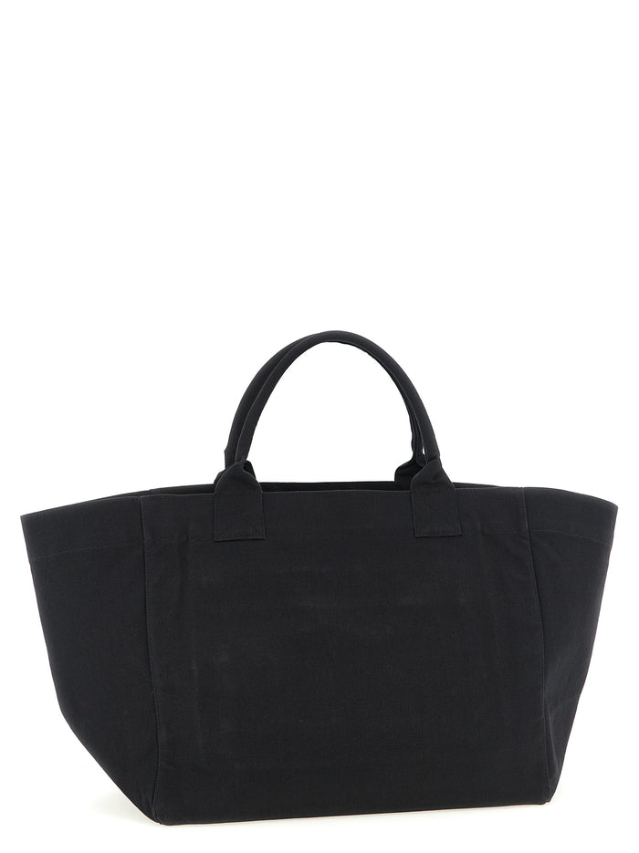 Black XXL Cherry Tote shopping bag Recycled Cotton