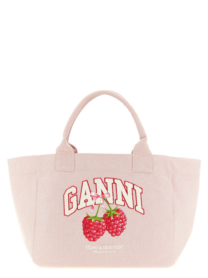 Medium Raspberry Shopping Bag Pink Recycled Polyester Tote