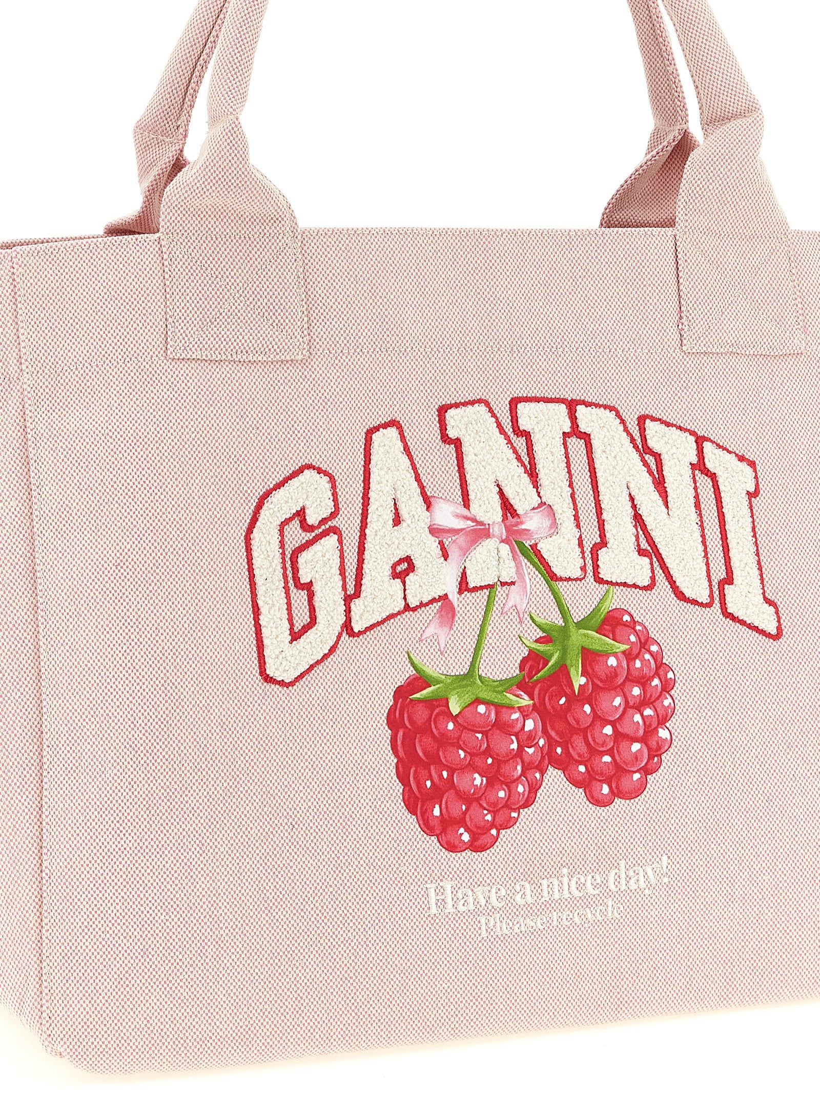 Medium Raspberry Shopping Bag Pink Recycled Polyester Tote