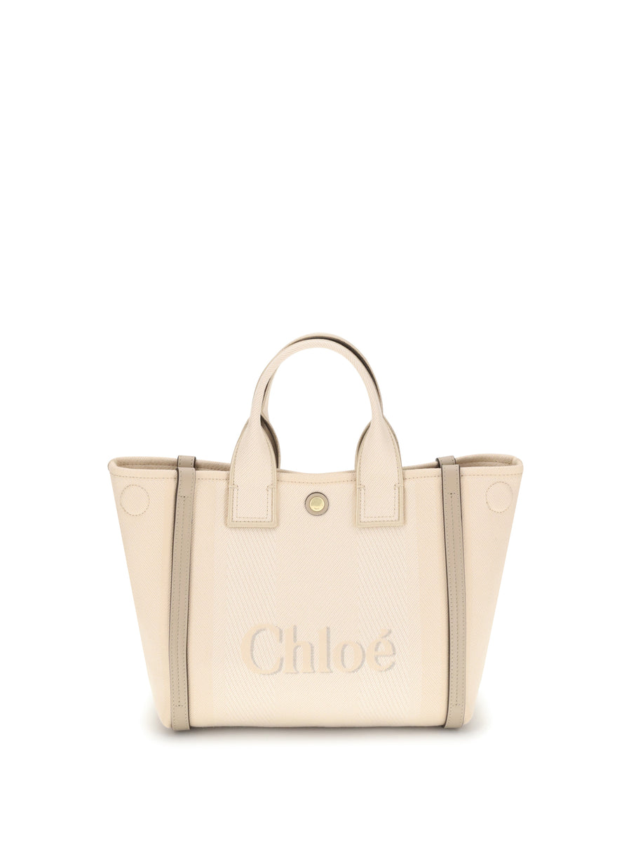 Chloé 100% cotton tote bag in beige