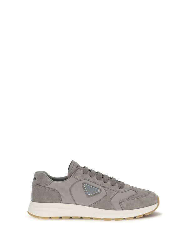 Prada Upper: 100% recycled polyamide; Sole: 100% rubber sneaker in gray