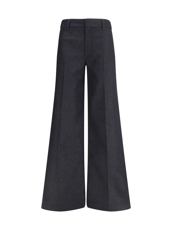 Darkpark 51% Polyester trousers in black