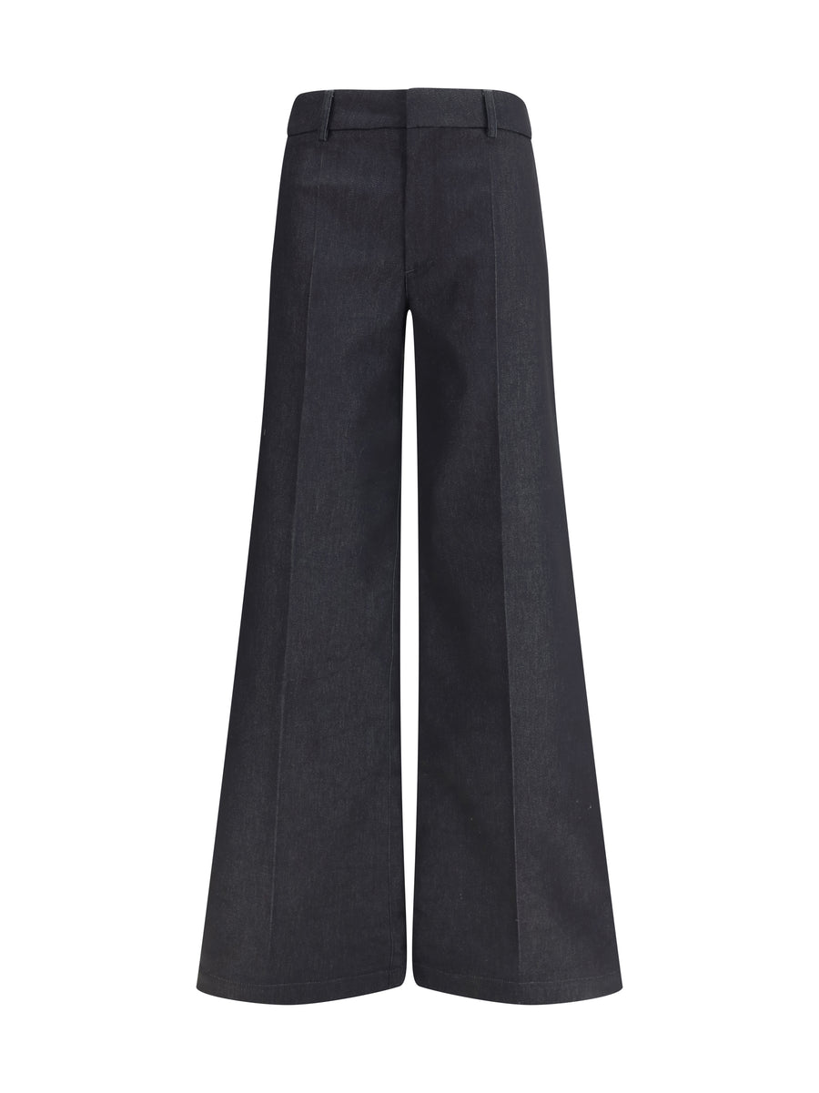 Darkpark 51% Polyester trousers in black