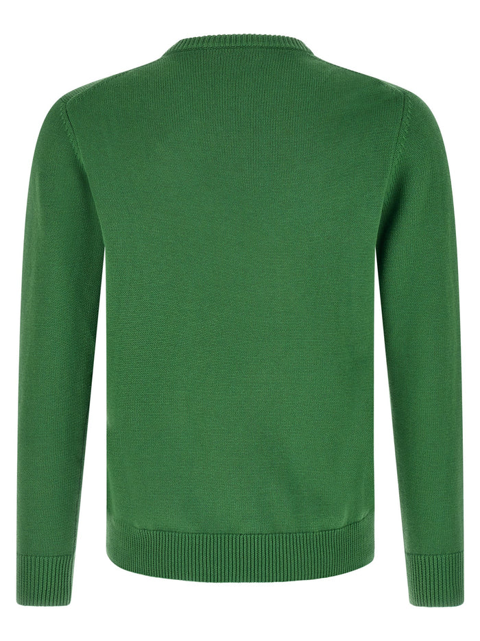Argyle sweater Green Cotton Cashmere Sweater, Cardigans