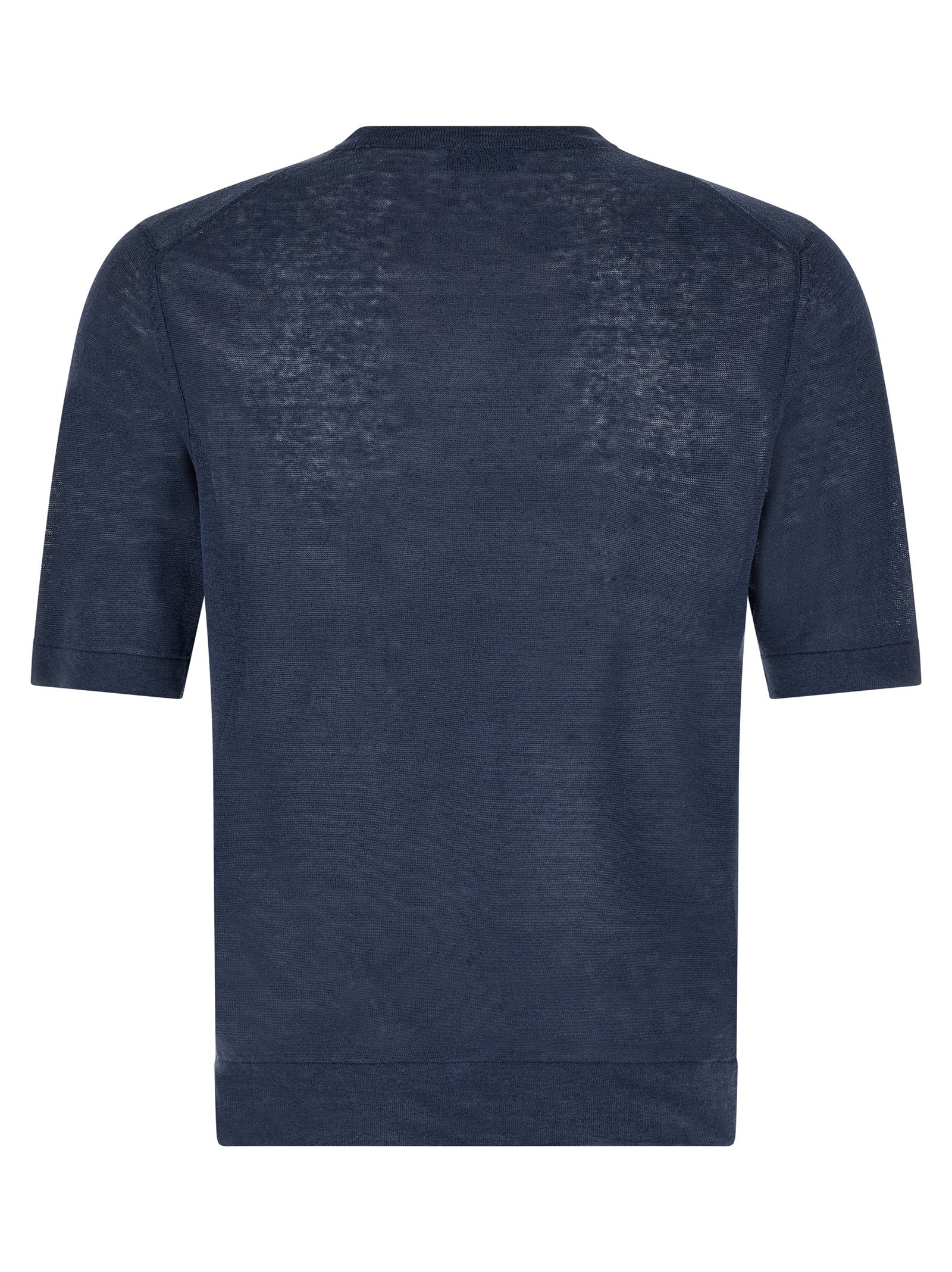 T-shirt Argyle Blue Linen