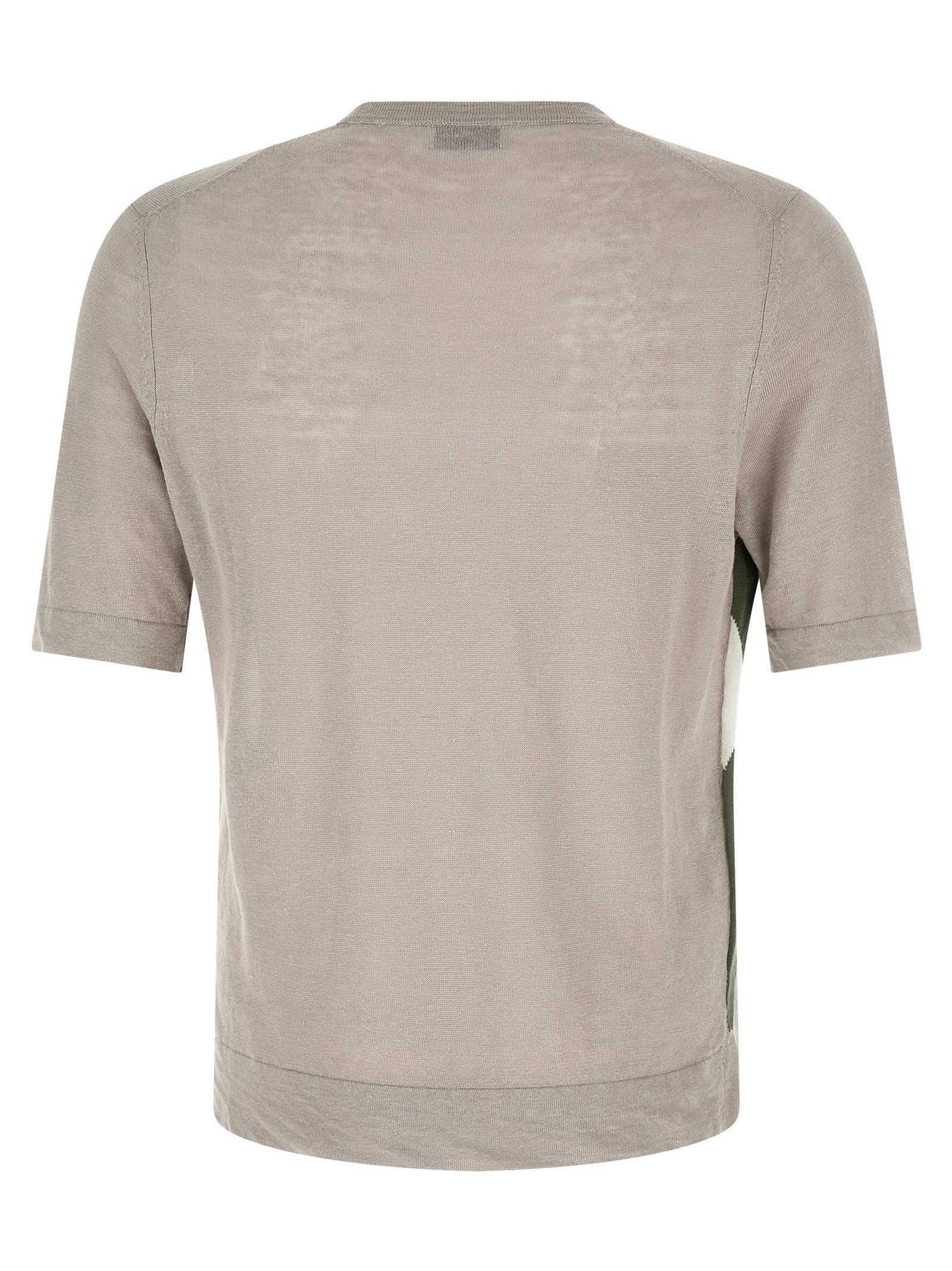 T-Shirt Argyle Gray Linen