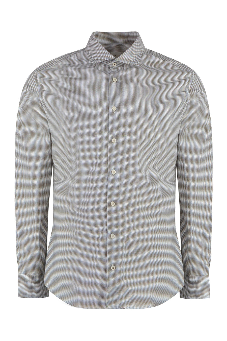 Printed Cotton Shirt White