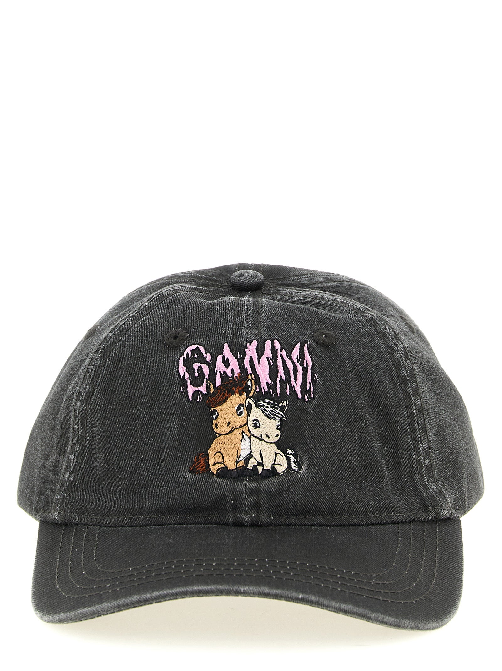 Pony cap Black Organic Cotton Hat