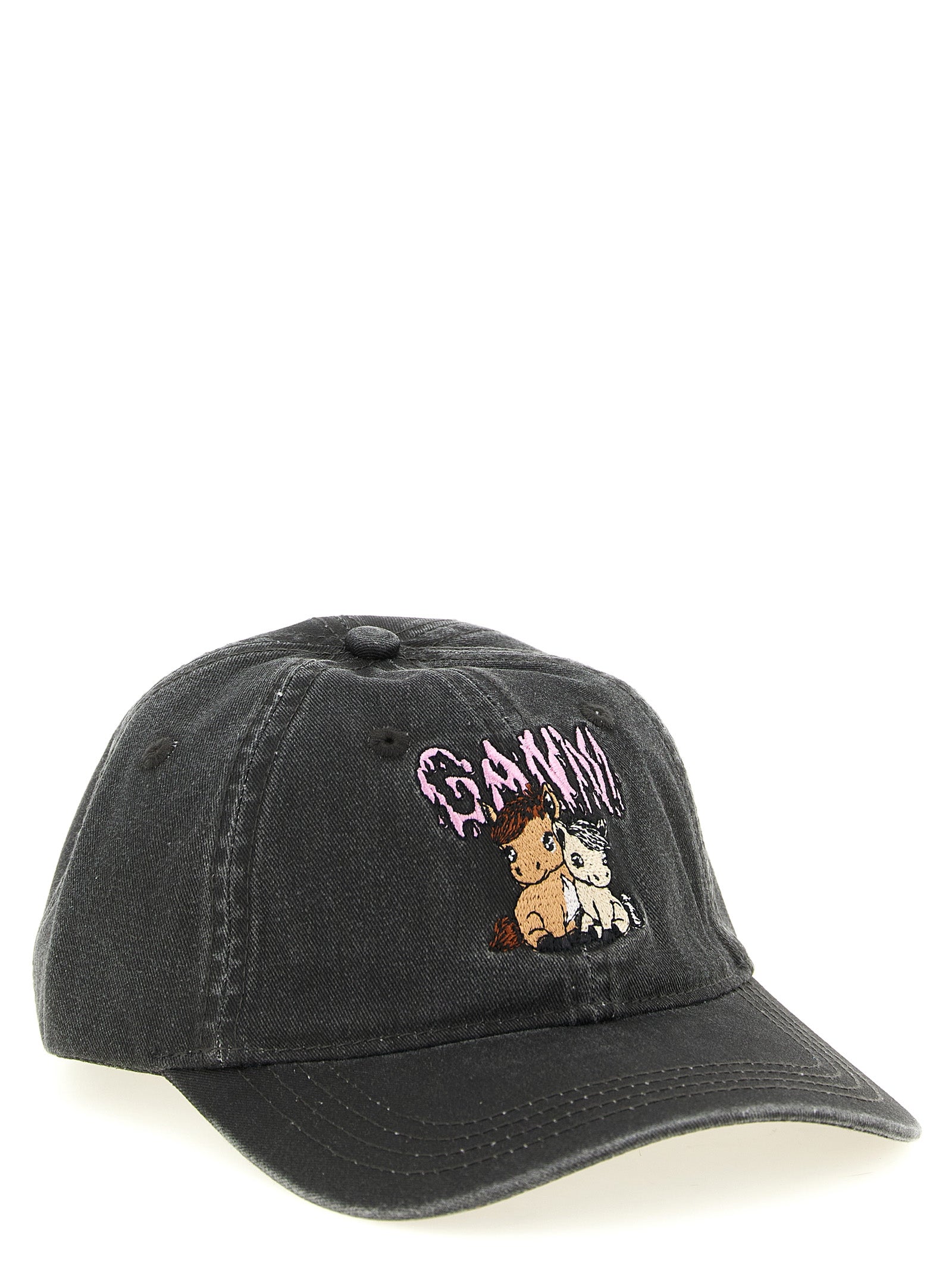 Pony cap Black Organic Cotton Hat
