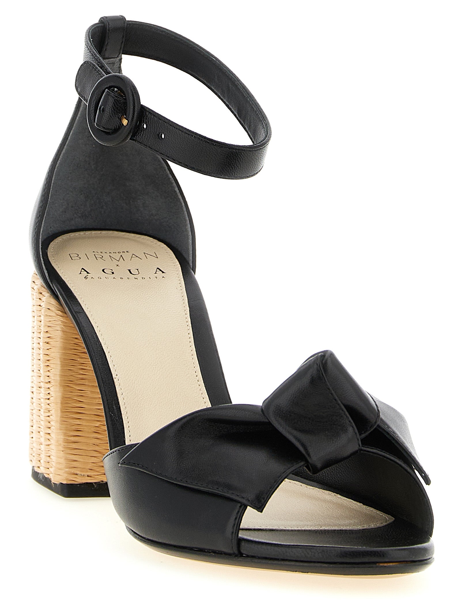 Birman x AGUA by AguaBendita MaxiClarita sandals Black Cow Leather (bos Taurus)